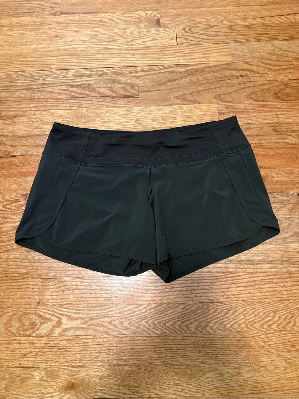 Lululemon Olive Green Speed Shorts